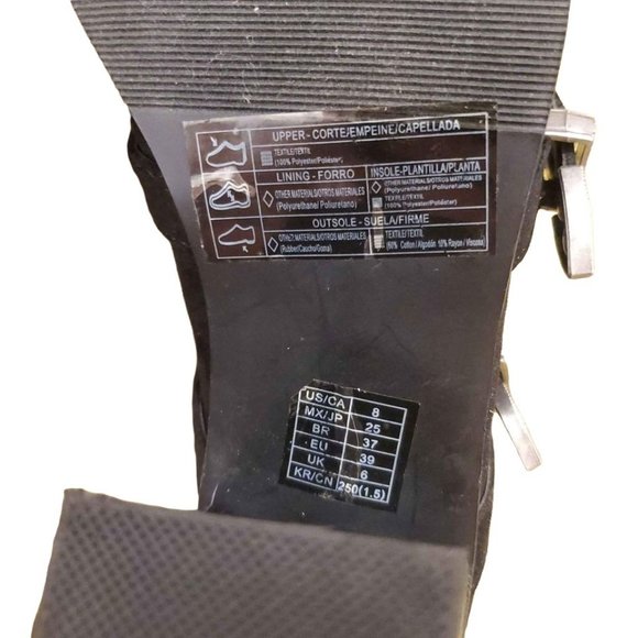 Black Suede Open Toe BOHO Mules - Picture 7 of 7